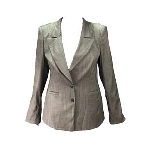 Hugo Boss Vintage Brown Blazer Women's Size 8 Structured Normcore Career Classic